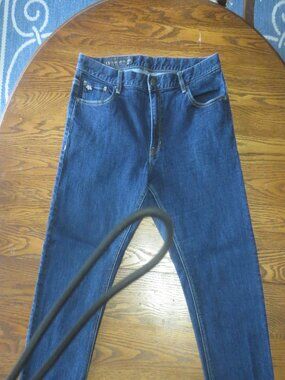 Armani Exchange Jeans Womens 31 Blue Boyfriend Relaxed Dark Wash 31 Inseam